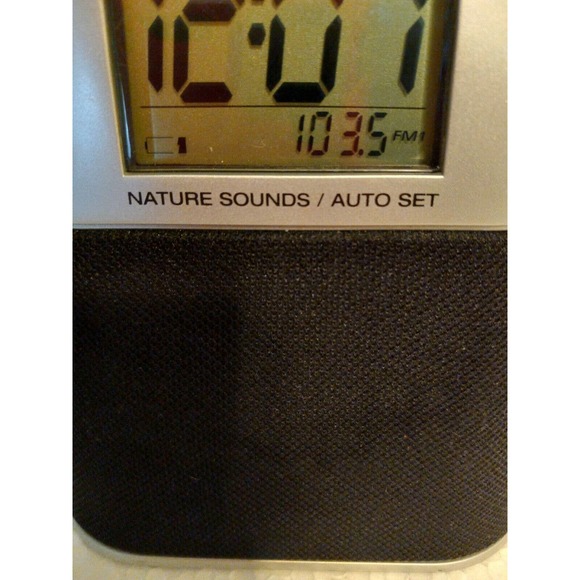 Timex Wall Decor Alarm Clock Radio W Preset Nature Sounds Timex